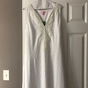 Lilly Pulitzer White Maxi Embroidered dress
